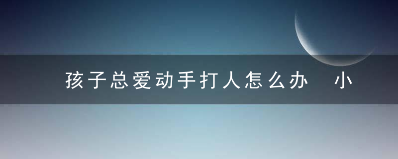 孩子总爱动手打人怎么办 小孩老是打人该怎么办